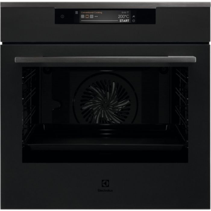 Фурна за вграждане Electrolux KOEAP31WT в матово черно със сензорен дисплей и затворена стъклена врата